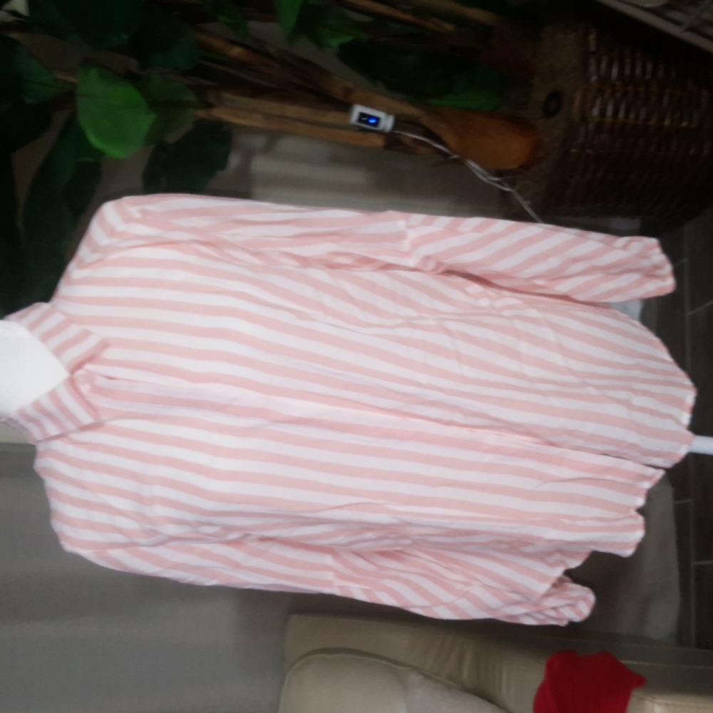 Chicos Pink and white blouse